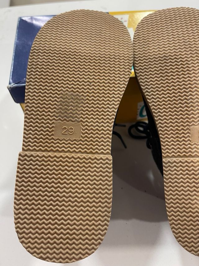 Botas de piel negras talla 29