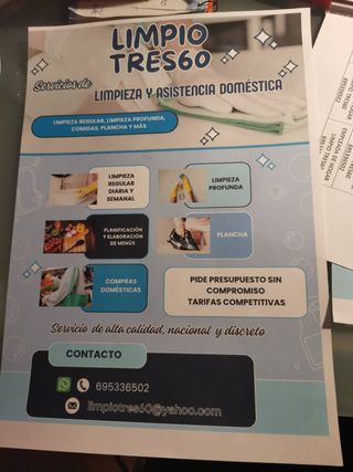Servicio de Empleada de hogar