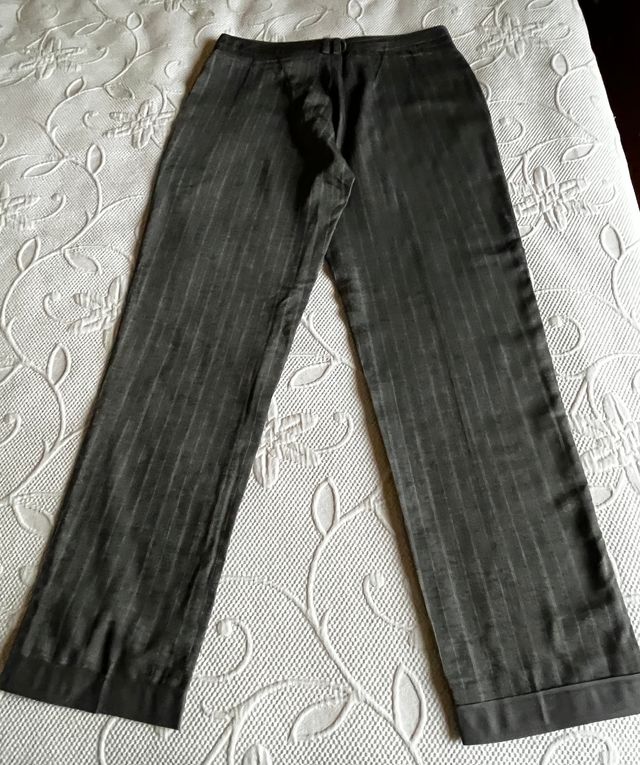 Pantalón gris raya diplomática Talla 38