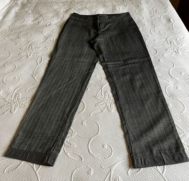 Pantalón gris raya diplomática Talla 38