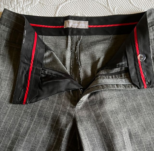 Pantalón gris raya diplomática Talla 38