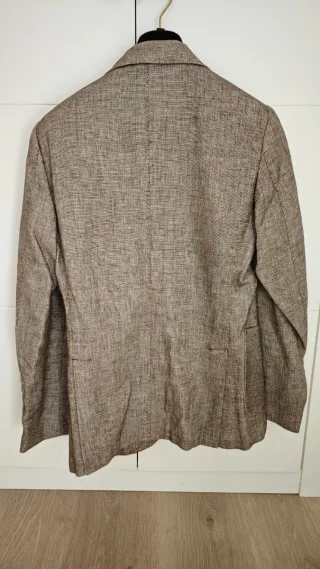 Chaqueta Americana Gutteridge lino con textura