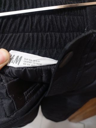 Pantalón de esquí para niño negro