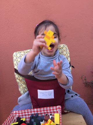 Trona de tela Pajarito Amor