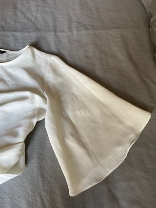 Blusa Zara Blanca Talla XS