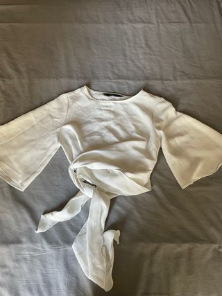Blusa Zara Blanca Talla XS
