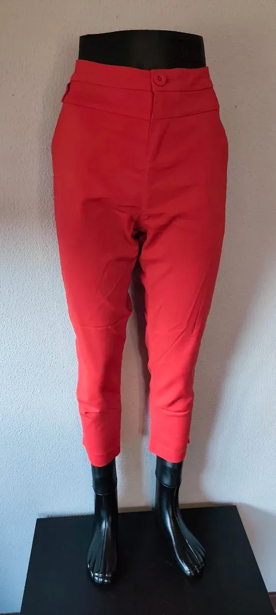 Calças Chic & Jeune Vermelhas Tamanho 40