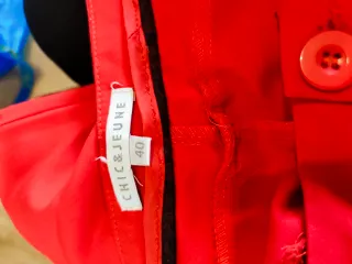 Calças Chic & Jeune Vermelhas Tamanho 40