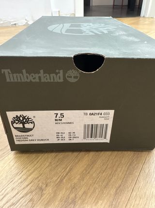 Timberland Bradstreet Oxford Gris Talla 41