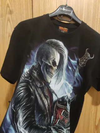 Maglia High Teschio Chitarra Luminosa Buio