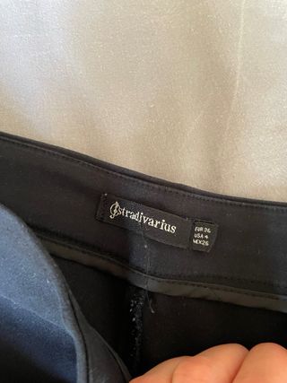 Pantalón Stradivarius Negro Talla M