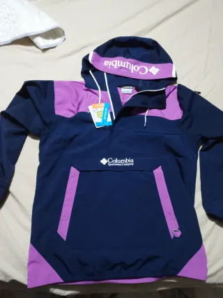 Cortavientos Columbia Anorak nuevo a estrenar,t-M