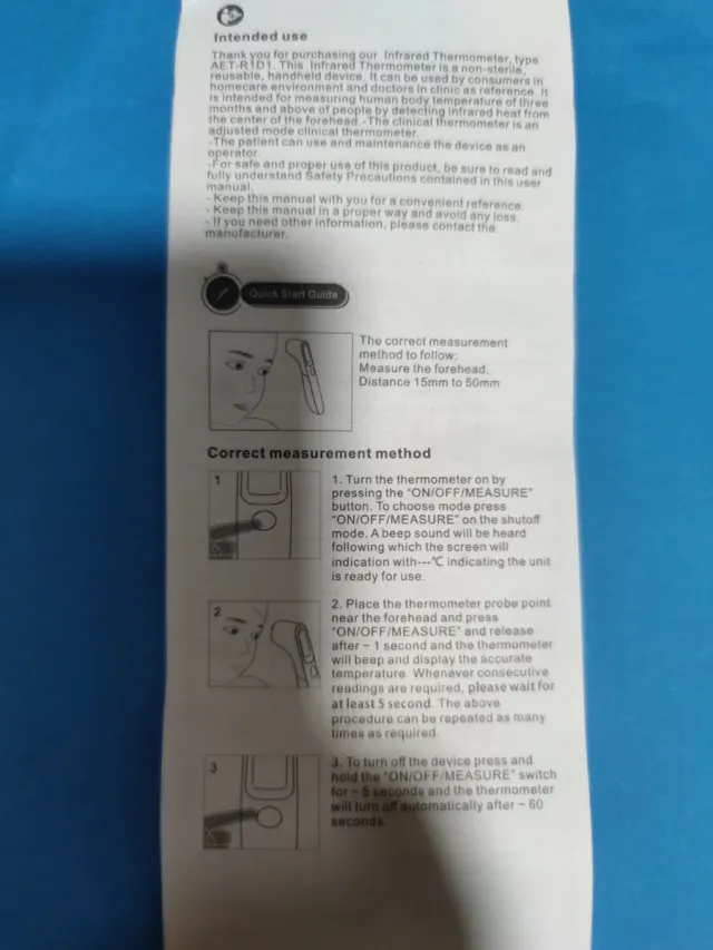 Termómetro Infrarrojo BBLOVE