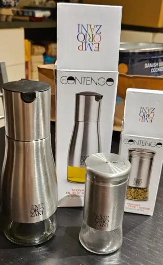 Contengo Set Olio e Aceto + Sale Pepe