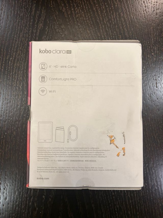 Kobo Clara HD com caixa e capa