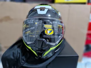 Casco Modular Exo-Tech Evo Carbon Cosy Neón Yellow