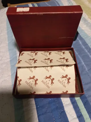 Cartera de piel La Rienda marrón