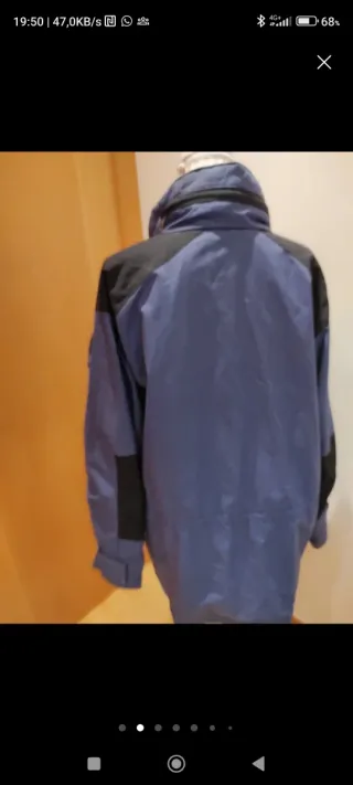 Parka Mountain Negra y Azul