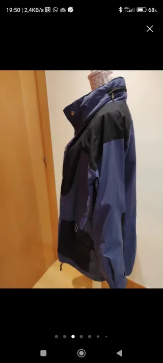 Parka Mountain Negra y Azul