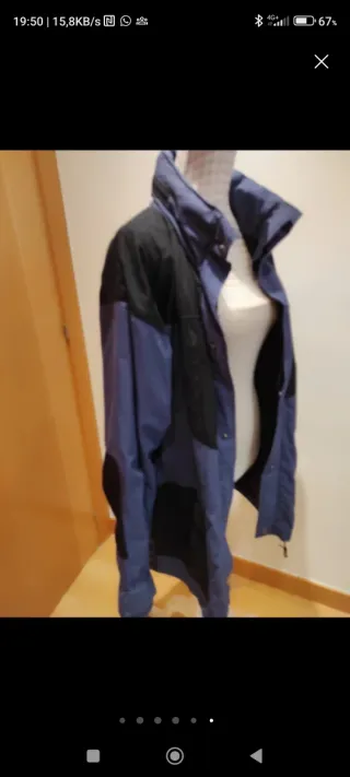 Parka Mountain Negra y Azul