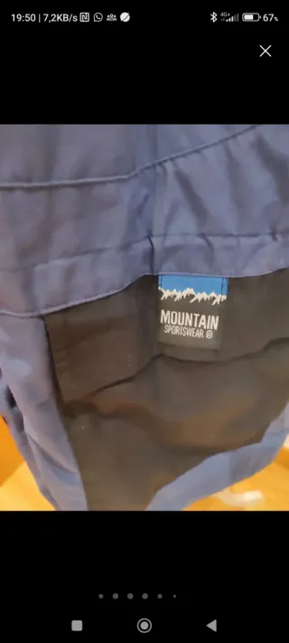 Parka Mountain Negra y Azul