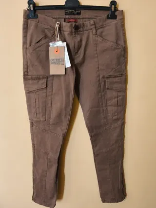 Pantaloni Guru Cargo Marrone Taglia 27