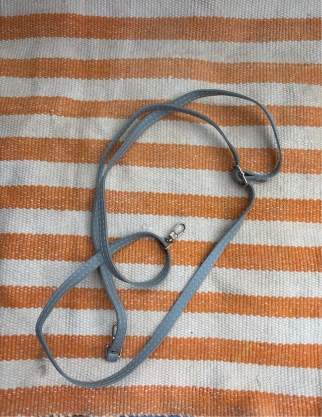 Bolso-monedero azul grisáceo