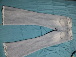 Pantalón vaquero azul/gris talla L