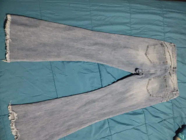 Pantalón vaquero azul/gris talla L