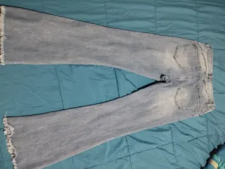 Pantalón vaquero azul/gris talla L