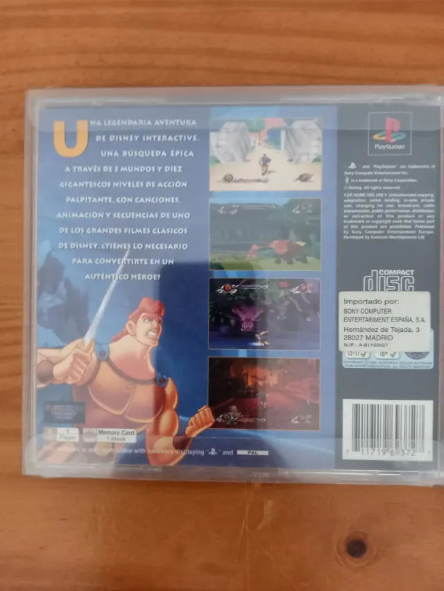 Disney Hércules Ps1 Juego de Acción PAL completo.