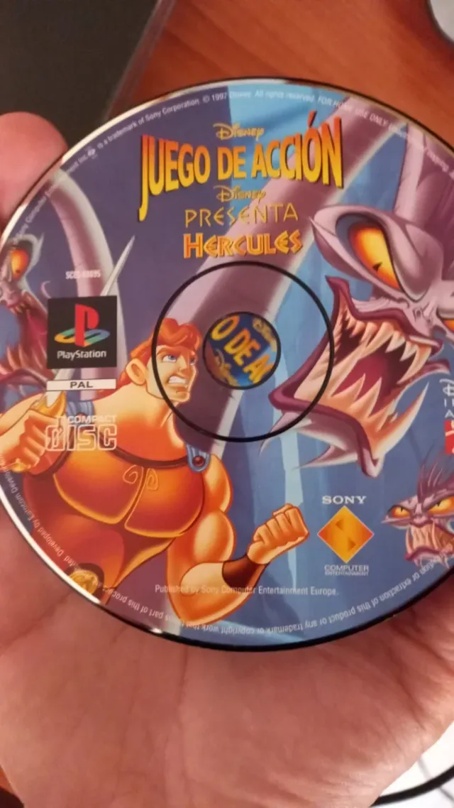 Disney Hércules Ps1 Juego de Acción PAL completo.
