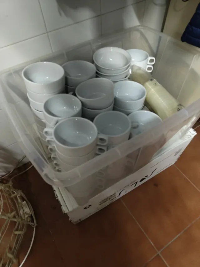 Cuencos porcelana blancos