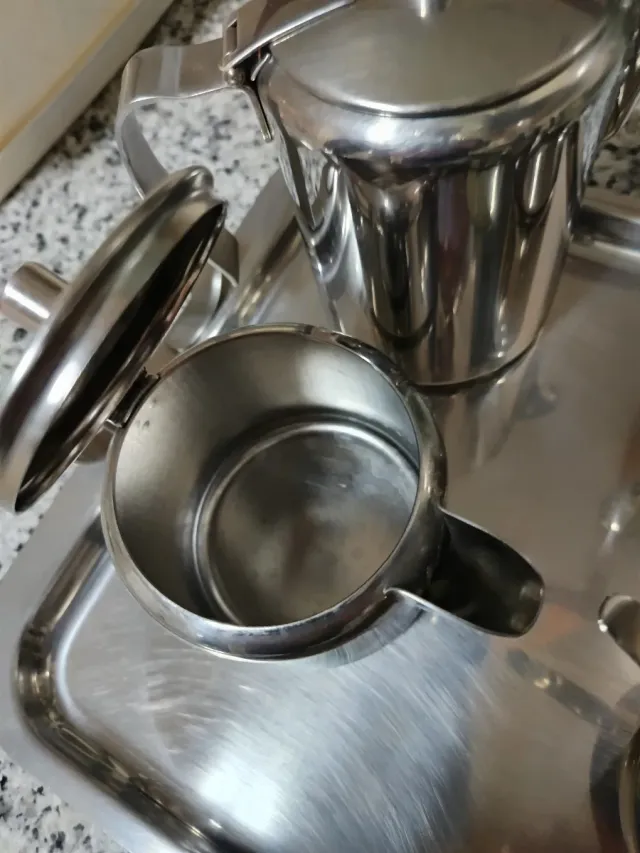 Juego té/café acero inoxidable