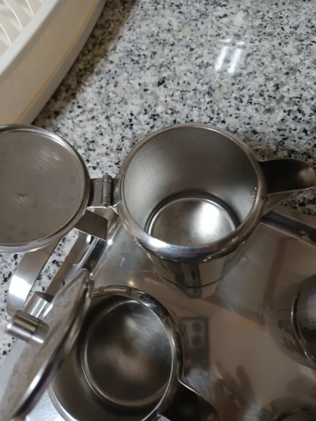 Juego té/café acero inoxidable