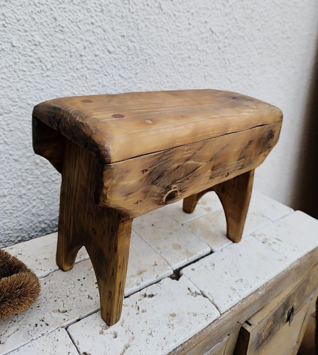 Banco taburete madera rústica