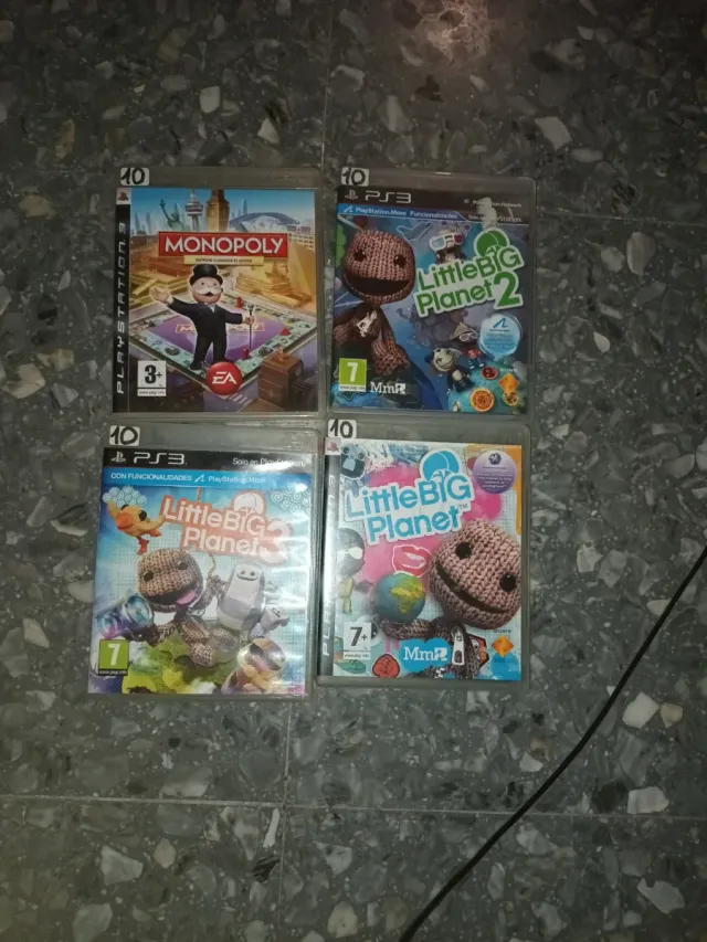 PS3 Juegos: Monopoly, LittleBigPlanet 2, 3

