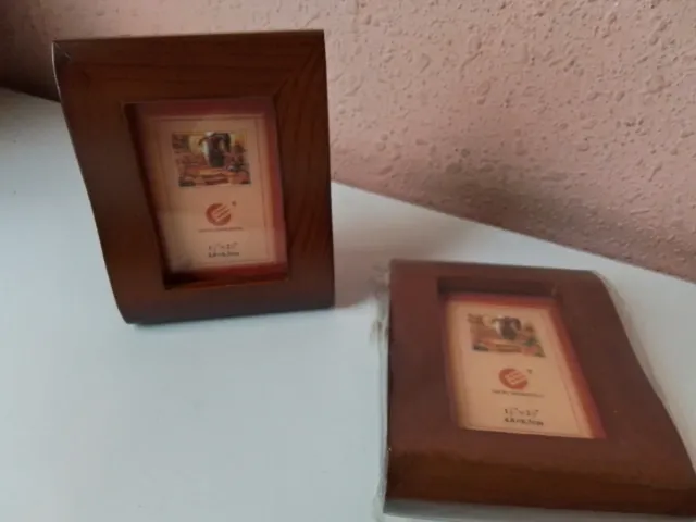 2 Marcos de fotos madera