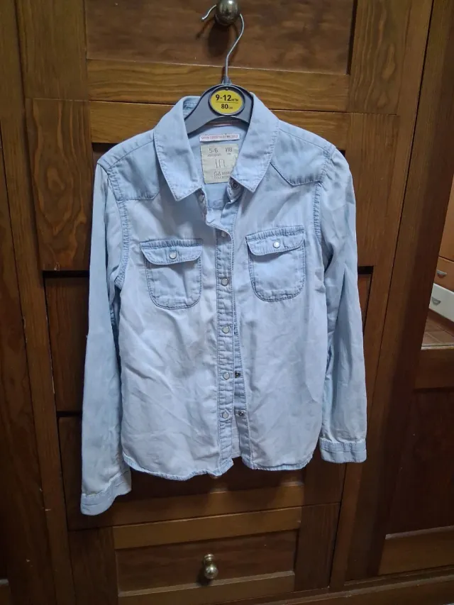 Camisa vaquera niña 5 a y años