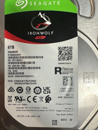 Disco Duro Seagate IronWolf 6TB NAS#11BMGC