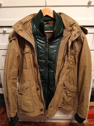 Abrigo Zara Man Verde Talla M