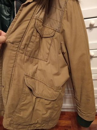 Abrigo Zara Man Verde Talla M