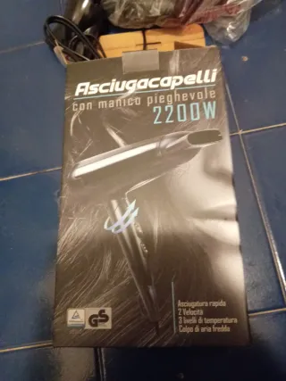 Asciugacapelli nuovo pieghevole