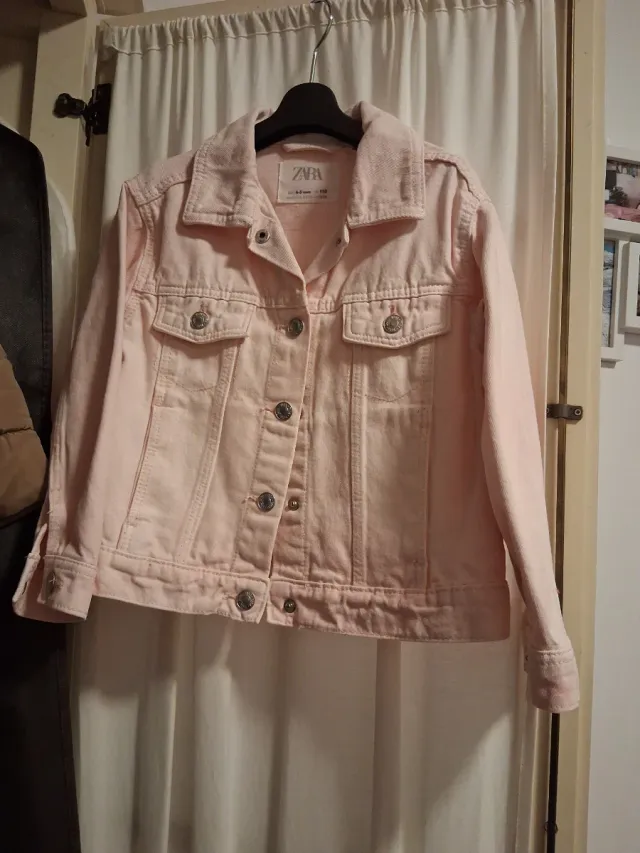 Chaqueta vaquera rosa niña Zara talla 110