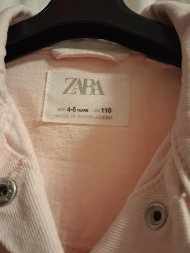 Chaqueta vaquera rosa niña Zara talla 110