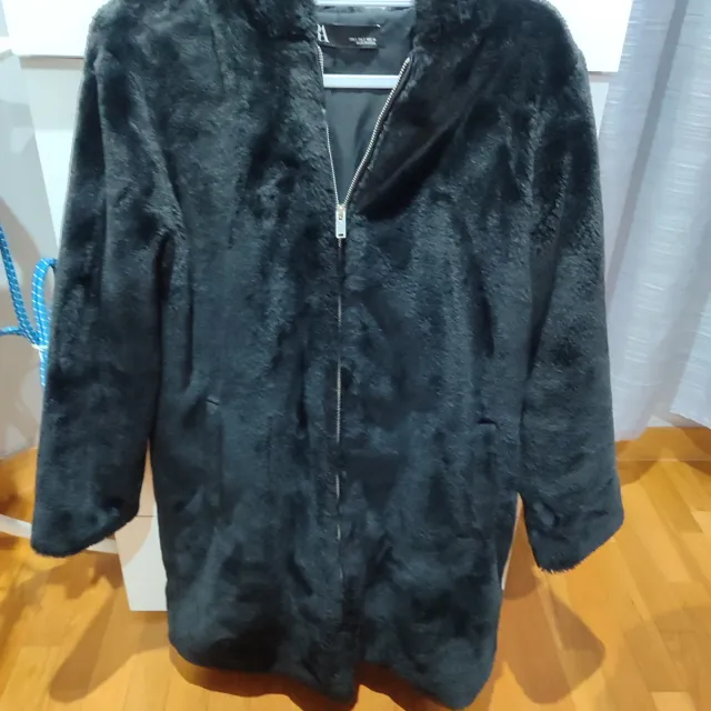 Abrigo pelo largo Zara Talla S