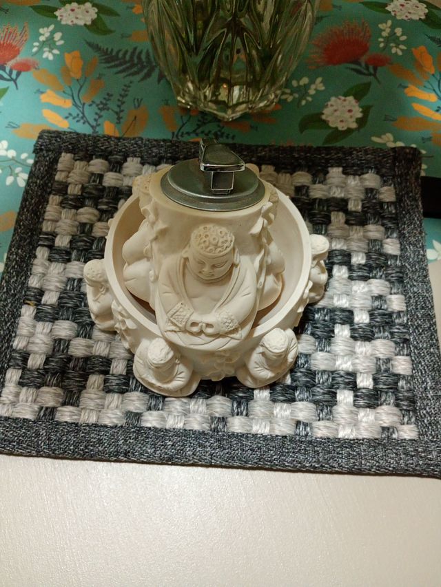 Set de 2 figuras decorativas buda