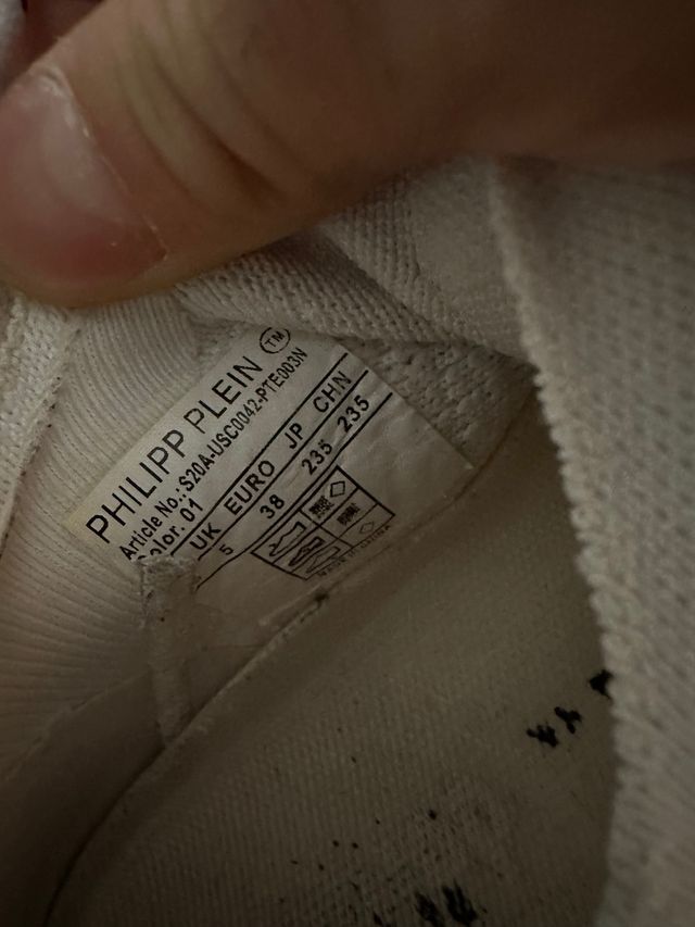 Zapatillas Philipp Plein Blancas Talla 38