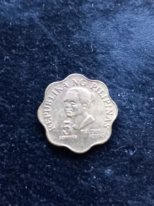 Moneda 5 Centavos Filipinas 1976