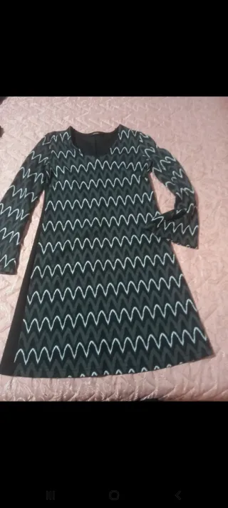 Vestito donna fantasia zig-zag